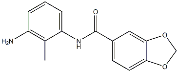 N-(3-amino-2-methylphenyl)-1,3-benzodioxole-5-carboxamide 구조식 이미지