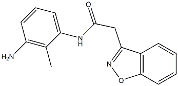 N-(3-amino-2-methylphenyl)-2-(1,2-benzisoxazol-3-yl)acetamide 구조식 이미지