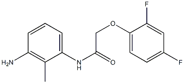 N-(3-amino-2-methylphenyl)-2-(2,4-difluorophenoxy)acetamide 구조식 이미지