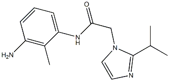 N-(3-amino-2-methylphenyl)-2-[2-(propan-2-yl)-1H-imidazol-1-yl]acetamide Structure