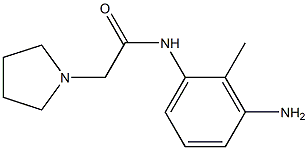 N-(3-amino-2-methylphenyl)-2-pyrrolidin-1-ylacetamide Structure