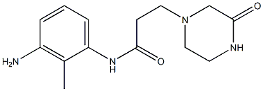 N-(3-amino-2-methylphenyl)-3-(3-oxopiperazin-1-yl)propanamide 구조식 이미지