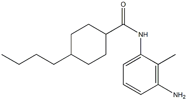 N-(3-amino-2-methylphenyl)-4-butylcyclohexane-1-carboxamide Structure