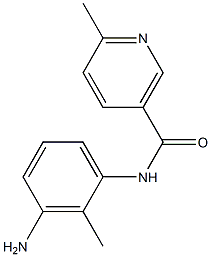 N-(3-amino-2-methylphenyl)-6-methylnicotinamide 구조식 이미지