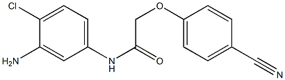 N-(3-amino-4-chlorophenyl)-2-(4-cyanophenoxy)acetamide 구조식 이미지