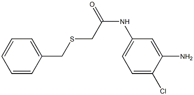 N-(3-amino-4-chlorophenyl)-2-(benzylsulfanyl)acetamide Structure