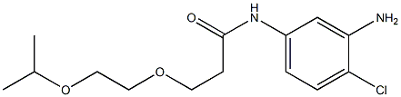 N-(3-amino-4-chlorophenyl)-3-[2-(propan-2-yloxy)ethoxy]propanamide 구조식 이미지