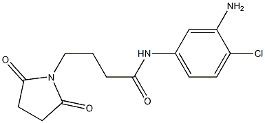 N-(3-amino-4-chlorophenyl)-4-(2,5-dioxopyrrolidin-1-yl)butanamide 구조식 이미지