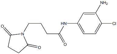 N-(3-amino-4-chlorophenyl)-4-(2,5-dioxopyrrolidin-1-yl)butanamide Structure