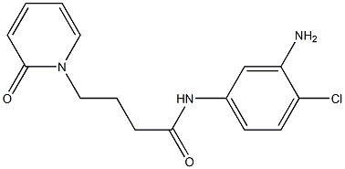 N-(3-amino-4-chlorophenyl)-4-(2-oxo-1,2-dihydropyridin-1-yl)butanamide Structure