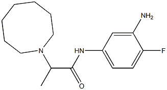 N-(3-amino-4-fluorophenyl)-2-(azocan-1-yl)propanamide Structure