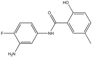 N-(3-amino-4-fluorophenyl)-2-hydroxy-5-methylbenzamide 구조식 이미지