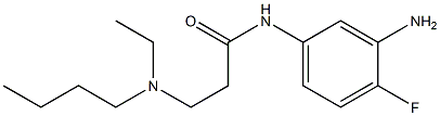 N-(3-amino-4-fluorophenyl)-3-[butyl(ethyl)amino]propanamide 구조식 이미지