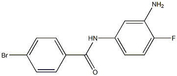 N-(3-amino-4-fluorophenyl)-4-bromobenzamide 구조식 이미지