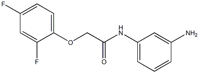 N-(3-aminophenyl)-2-(2,4-difluorophenoxy)acetamide 구조식 이미지