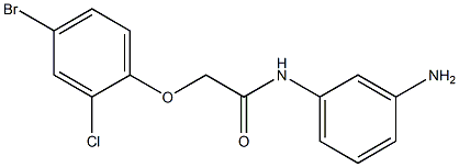 N-(3-aminophenyl)-2-(4-bromo-2-chlorophenoxy)acetamide Structure
