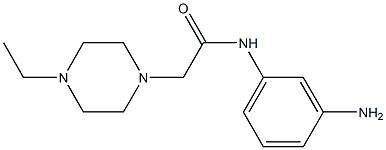 N-(3-aminophenyl)-2-(4-ethylpiperazin-1-yl)acetamide Structure
