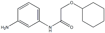 N-(3-aminophenyl)-2-(cyclohexyloxy)acetamide 구조식 이미지