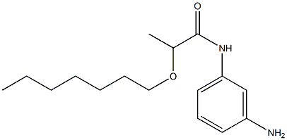 N-(3-aminophenyl)-2-(heptyloxy)propanamide Structure