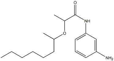 N-(3-aminophenyl)-2-(octan-2-yloxy)propanamide 구조식 이미지
