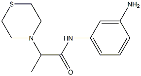 N-(3-aminophenyl)-2-(thiomorpholin-4-yl)propanamide 구조식 이미지