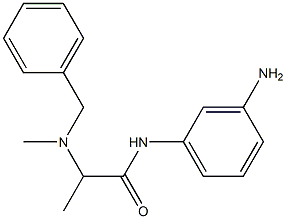 N-(3-aminophenyl)-2-[benzyl(methyl)amino]propanamide Structure