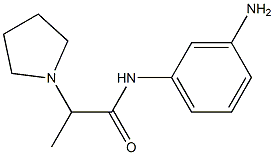 N-(3-aminophenyl)-2-pyrrolidin-1-ylpropanamide 구조식 이미지