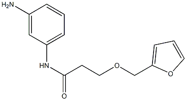 N-(3-aminophenyl)-3-(2-furylmethoxy)propanamide 구조식 이미지