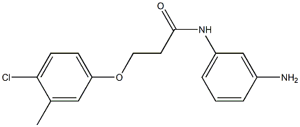 N-(3-aminophenyl)-3-(4-chloro-3-methylphenoxy)propanamide 구조식 이미지