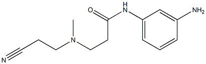 N-(3-aminophenyl)-3-[(2-cyanoethyl)(methyl)amino]propanamide 구조식 이미지