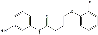 N-(3-aminophenyl)-4-(2-bromophenoxy)butanamide 구조식 이미지