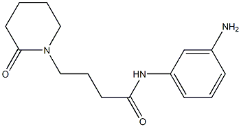 N-(3-aminophenyl)-4-(2-oxopiperidin-1-yl)butanamide 구조식 이미지