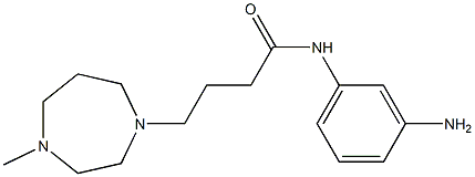 N-(3-aminophenyl)-4-(4-methyl-1,4-diazepan-1-yl)butanamide 구조식 이미지