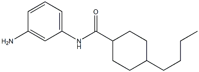 N-(3-aminophenyl)-4-butylcyclohexane-1-carboxamide 구조식 이미지