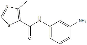 N-(3-aminophenyl)-4-methyl-1,3-thiazole-5-carboxamide Structure