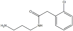 N-(3-aminopropyl)-2-(2-chlorophenyl)acetamide 구조식 이미지