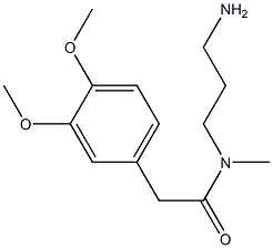 N-(3-aminopropyl)-2-(3,4-dimethoxyphenyl)-N-methylacetamide 구조식 이미지