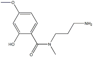 N-(3-aminopropyl)-2-hydroxy-4-methoxy-N-methylbenzamide 구조식 이미지