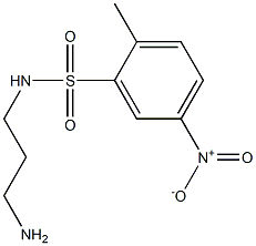 N-(3-aminopropyl)-2-methyl-5-nitrobenzene-1-sulfonamide 구조식 이미지