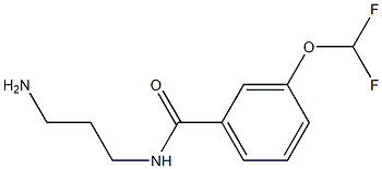 N-(3-aminopropyl)-3-(difluoromethoxy)benzamide Structure