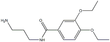 N-(3-aminopropyl)-3,4-diethoxybenzamide Structure