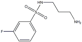 N-(3-aminopropyl)-3-fluorobenzenesulfonamide 구조식 이미지