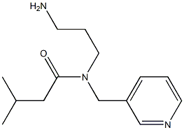 N-(3-aminopropyl)-3-methyl-N-(pyridin-3-ylmethyl)butanamide Structure
