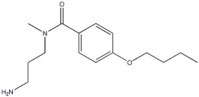 N-(3-aminopropyl)-4-butoxy-N-methylbenzamide Structure