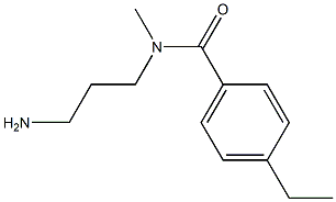 N-(3-aminopropyl)-4-ethyl-N-methylbenzamide Structure