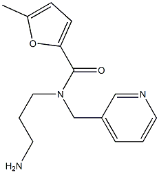 N-(3-aminopropyl)-5-methyl-N-(pyridin-3-ylmethyl)furan-2-carboxamide Structure
