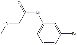 N-(3-bromophenyl)-2-(methylamino)acetamide 구조식 이미지