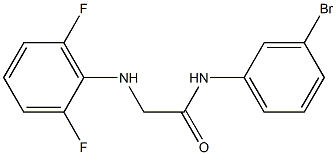 N-(3-bromophenyl)-2-[(2,6-difluorophenyl)amino]acetamide Structure