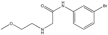 N-(3-bromophenyl)-2-[(2-methoxyethyl)amino]acetamide 구조식 이미지