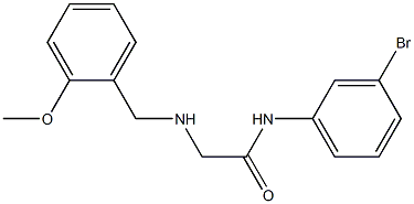 N-(3-bromophenyl)-2-{[(2-methoxyphenyl)methyl]amino}acetamide 구조식 이미지